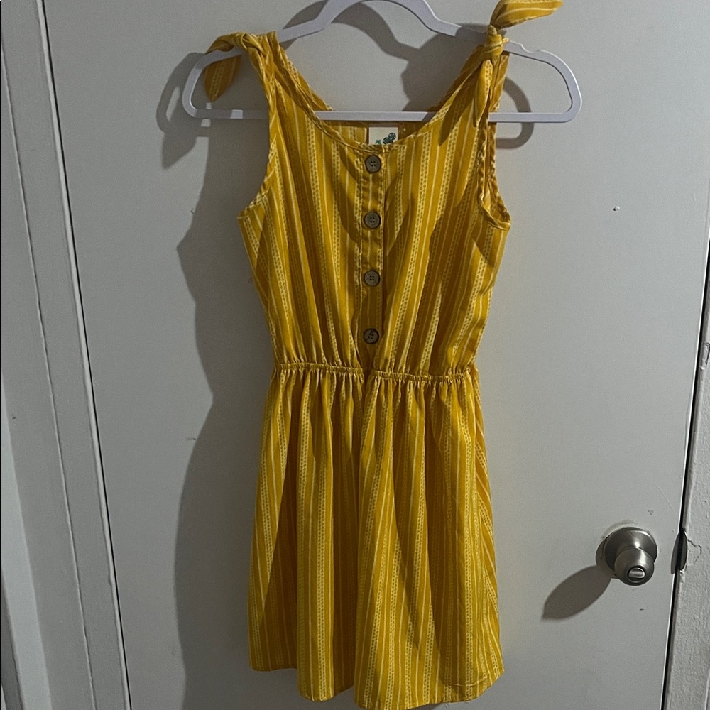 Lily Bleu Mustard Striped Dress